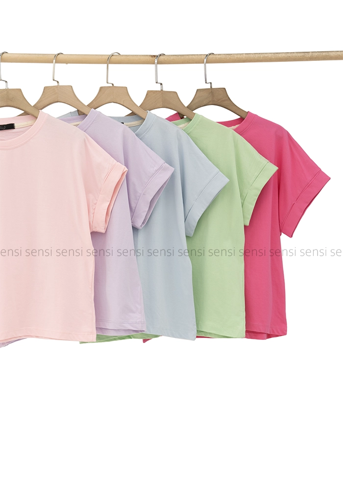 کراپ باکسی آستین دوبل کد1005429